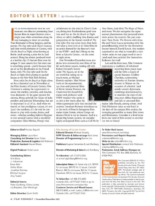 One of a selection of stills from inside the issue