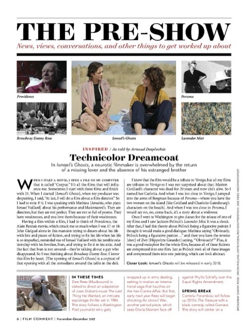 One of a selection of stills from inside the issue