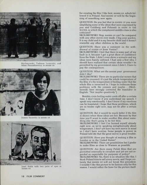 One of a selection of stills from inside the issue