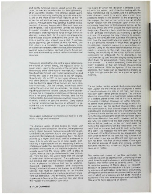 One of a selection of stills from inside the issue