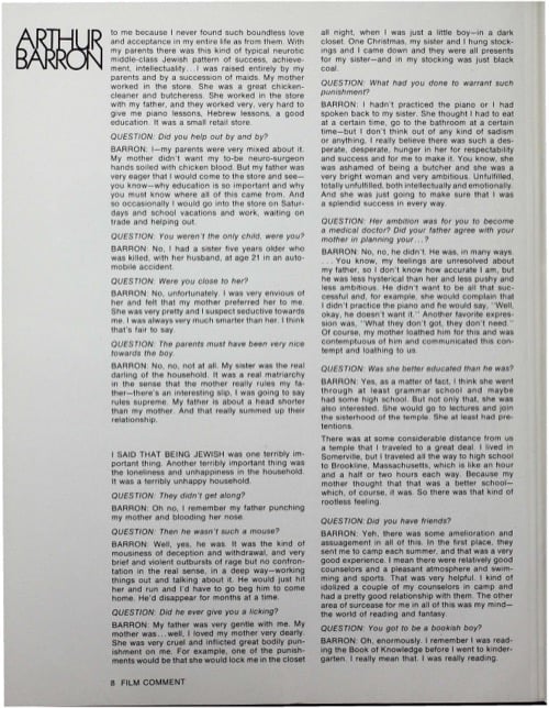 One of a selection of stills from inside the issue
