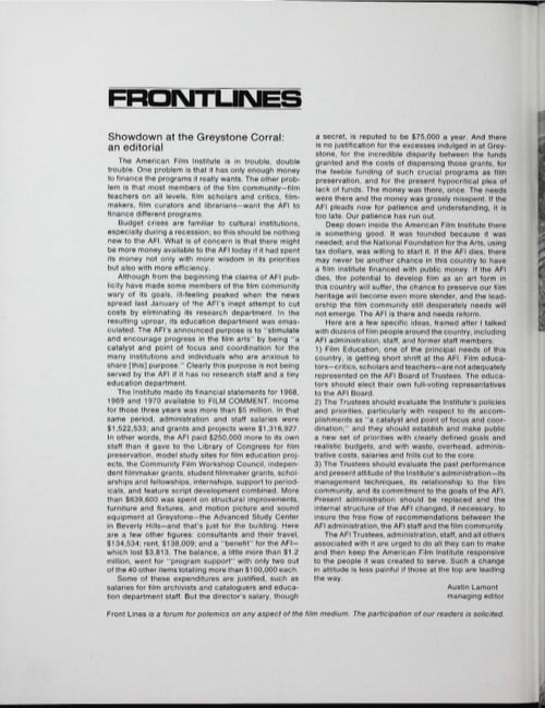 One of a selection of stills from inside the issue