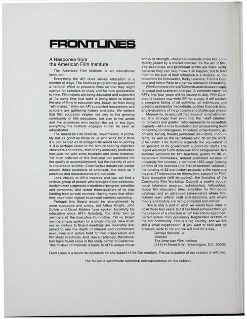 One of a selection of stills from inside the issue