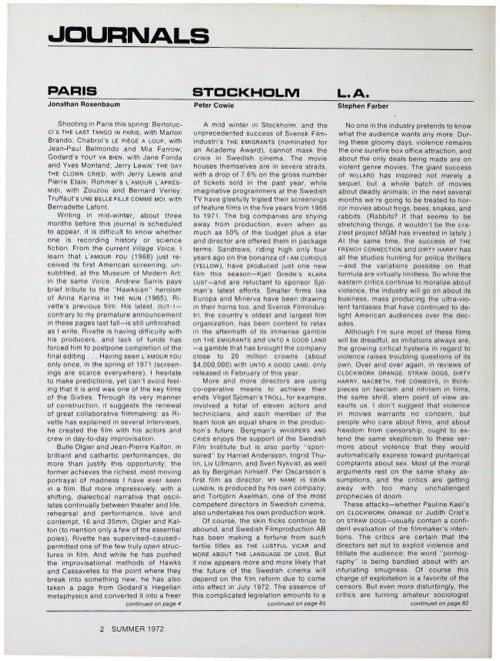 One of a selection of stills from inside the issue
