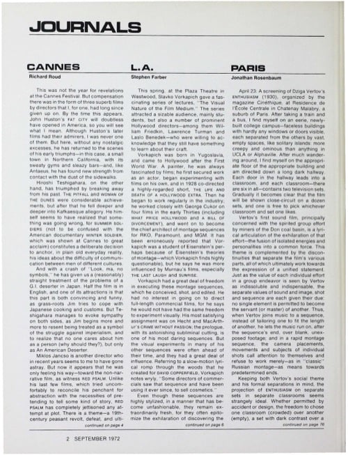 One of a selection of stills from inside the issue