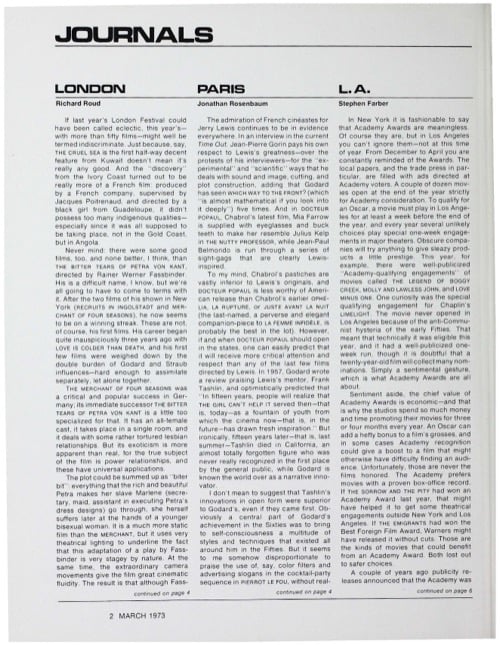 One of a selection of stills from inside the issue