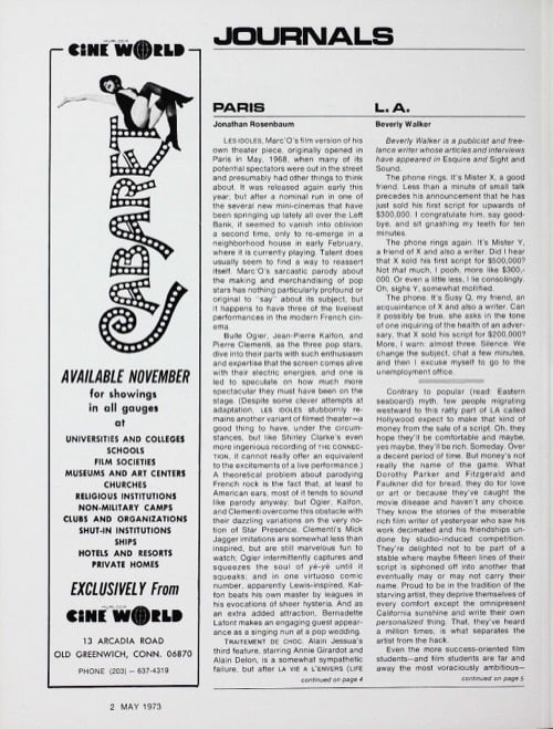 One of a selection of stills from inside the issue