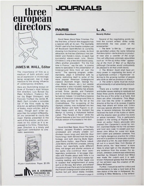 One of a selection of stills from inside the issue