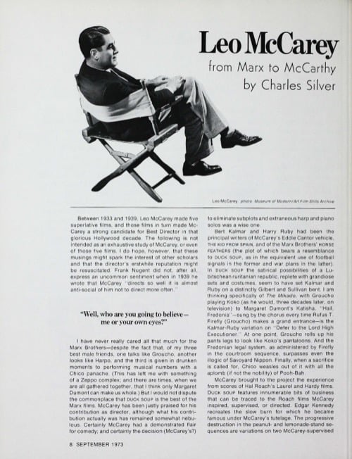 One of a selection of stills from inside the issue